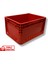1.Kalite Kırmızı Plastik Kasa 40x30x22 cm - Kokusuz Sağlam Plastik Kutu 21 Litre 1