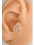 Gümüş Renk 8 mm Taşlı Piercing Tragus Helix Kıkırdak 1