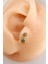 Gold 8 mm Taşlı Ananas Piercing Tragus Helix Kıkırdak 1