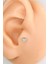 Gümüş Renk 8mm Taşlı Kalp Piercing Tragus Helix Kıkırdak 1