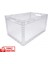 1.Kalite Şeffaf Plastik Kasa 60x40x32 cm - Kokusuz Sağlam Plastik Kutu 65 Litre 1