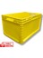 1.Kalite Sarı Plastik Kasa 60x40x32 cm - Kokusuz Sağlam Plastik Kutu 65 Litre 1
