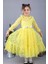 Çiçek Motif Dantelli Çocuk Tesettür Elbise MNK0580 1