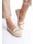 Kadın Emil Shoes Krem Taş Detaylı Günlük Babet 1