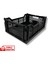 1.Kalite Katlanır Siyah Kasa 40X30X15 cm - Gıdaya Uygun Katlanabilir Düzenleyici Sepet 17 Litre 1