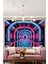 Neon Işıklı Yol Duvar Örtüsü Duvar Halısı Wall Tapestry 2