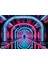 Neon Işıklı Yol Duvar Örtüsü Duvar Halısı Wall Tapestry 3
