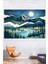 Dingin Mavi Manzara Duvar Örtüsü Duvar Halısı Wall Tapestry 1