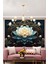 Arınma ve Canlanmanın Simgesi Lotus Duvar Örtüsü Duvar Halısı Wall Tapestry 2