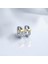 Özel Seri Gold Detaylı Silver Zirkon Luxury Küpe 1