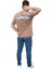Erkek Tişört Baskılı Bisiklet Yaka Oversize Comfort T-Shirt Erkek Tshirt 3