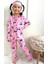 Kuromi ve My Melody Desenli Kız Çocuk Düğmeli Pijama Takımı 2