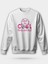 Rock And Roll Pembe Kulaklık Unisex Regular Sweatshirt 1