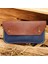 Cy Leather Luna Konyak Mavi El Yapımı Hakiki Deri Erkek Kadın Küçük Unisex El Çantası 1