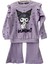 Kuromi Kız Çocuk Alt Üst Takım Ispanyol Paça Fitilli Takım Mor (Kalıbı Dar) 3