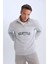 Relax Fit Fermuarlı Dik Yaka Baskılı Kalın Sweatshirt D4715AX24AU 1