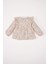 Kız Bebek Bisiklet Yaka Çiçekli Twill Uzun Kollu Gömlek E2786A525SP 4