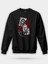 Gangsta Gotik Papaz Kız Iskambil Unisex Regular Sweatshirt 1