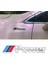 M Power 3D Metal Siyah ve Gümüş Stıcker Bmw Güç Rozet Araba Aksesuarı (13.8 cm x 2.3 Cm) 2 Adet 4