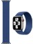 Apple Watch Uyumlu 3 40 mm Tek Parça Medium Hasır Kordon Mavi 2