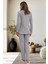 6102 Gri Hamile Lohusa Pijama Takımı 3