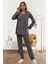 6102 Füme Hamile Lohusa Pijama Takımı 1
