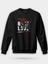 Rose Love Superwoman Siyah Unisex Regular Sweatshirt 1