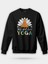 Girl Love Yoga Siyah Unisex Regular Sweatshirt 1