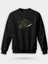 Sarı Motosiklet Siyah Unisex Regular Sweatshirt 1