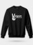 Vegan For Life Siyah Unisex Regular Sweatshirt 1