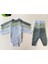 3'lü Unisex Pamuklu Raporlu Bebek Basic Body Pantolon Takım 1