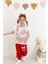 Minnie Mouse Kolu Fırfırlı Yaldızlı Kız Çocuk Takım 3