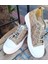 24Y384 Kadın Monogram Desen Sneaker Spor Ayakkabı 3