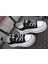 24K308-1 Kadın Hakiki Deri Yüksek Taban Taşlı Sneaker Spor Ayakkabı 4