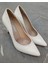 Nish N4292-02 Kadın Deri Monogram Desenli Stiletto Klasik Topuklu Ayakkabı 2