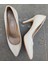 Nish N4292-02 Kadın Deri Monogram Desenli Stiletto Klasik Topuklu Ayakkabı 3