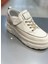 24Y314-8 Kadın Hakiki Deri Yüksek Taban Cırtlı Sneaker Spor Ayakkabı 3