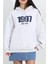 Kot Nakışlı Oversize 3 Iplik Sweat Gri - 2442.336. 1