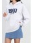 Kot Nakışlı Oversize 3 Iplik Sweat Gri - 2442.336. 5