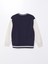 Lacivert Bisiklet Yaka Baskılı Erkek Çocuk Sweatshirt 3