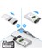 2.5" Sata HDD Kutusu Telefon Yedekleme Type C Otg USB Şeffaf 3