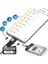 2.5" Sata HDD Kutusu Telefon Yedekleme Type C Otg USB Şeffaf 4