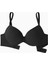 Luna Premium Basic 2222 Siyah Soft Push Up/yarı Dolgulu Mikro Sütyen 1