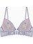 Anna 2568 Gri Gold Rengi Metal Aksesuarlı Push Up Dantelli Sütyen 2