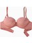 Olympos 2536 Gül Kurusu Double Push Up / Ekstra Dolgulu Straplez Mikro Basic Sütyen 1