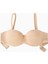 Alisa Mesh Kumaş Straplez Sütyen - Push Up Dolgulu - Premium Basic - 2227 - Ten 1