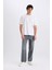 Baggy Fit Geniş Kalıp Normal Bel Geniş Paça Jean Yıkamalı Pantolon E8503AX24WN 3