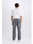 Baggy Fit Geniş Kalıp Normal Bel Geniş Paça Jean Yıkamalı Pantolon E8503AX24WN 5
