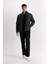Su İtici Slim Fit Suni Deri Mont Dar Kesim Dik Yaka Fermuarlı Cepli B3568AX25SP 2