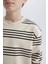 Erkek Çocuk Bisiklet Yaka Çizgili Sweatshirt D7716A825SP 5
